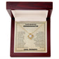 To My Beautiful Granddaughter I Always Be Brave And Be Strong I Love Knot Necklace